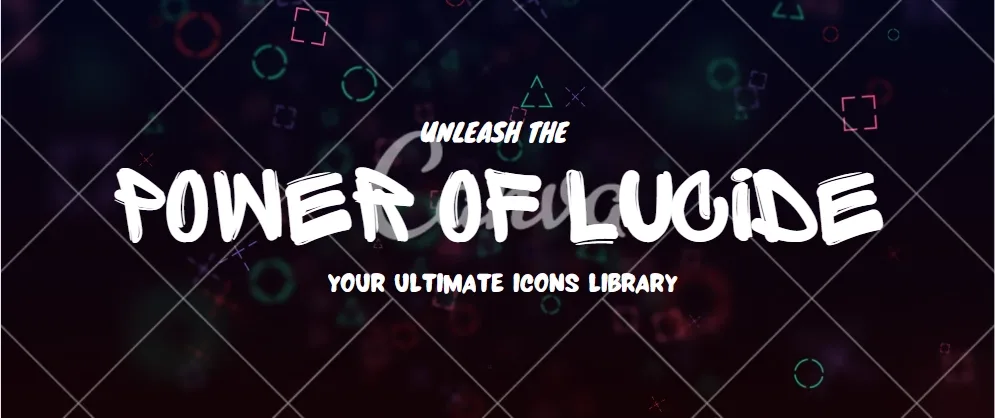 Ảnh minh hoạ thư viện icon Lucide — "Unleash the power of Lucide: your ultimate icons library"